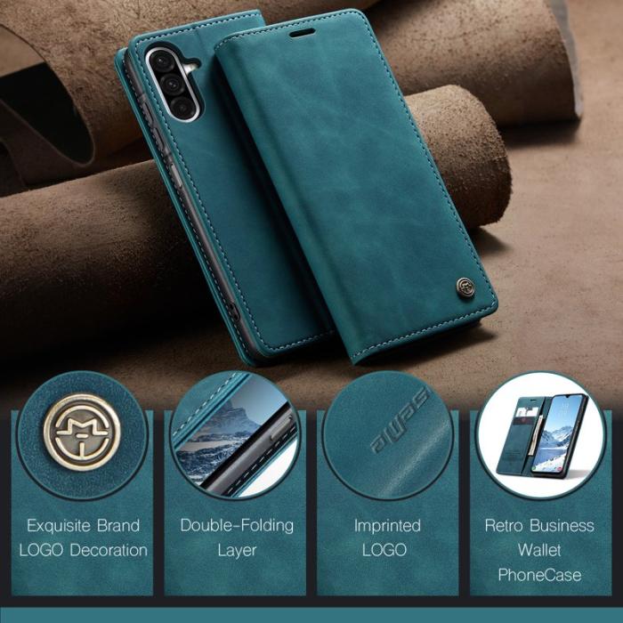 Caseme - CASEME 013 Plånboksfodral för Samsung Galaxy A17 5G/4G - Blå