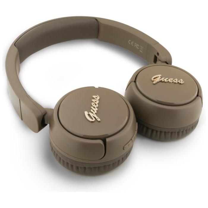Guess - Guess Over-Ear Hörlurar Bluetooth 5.3 Metal Logo Script - Brun