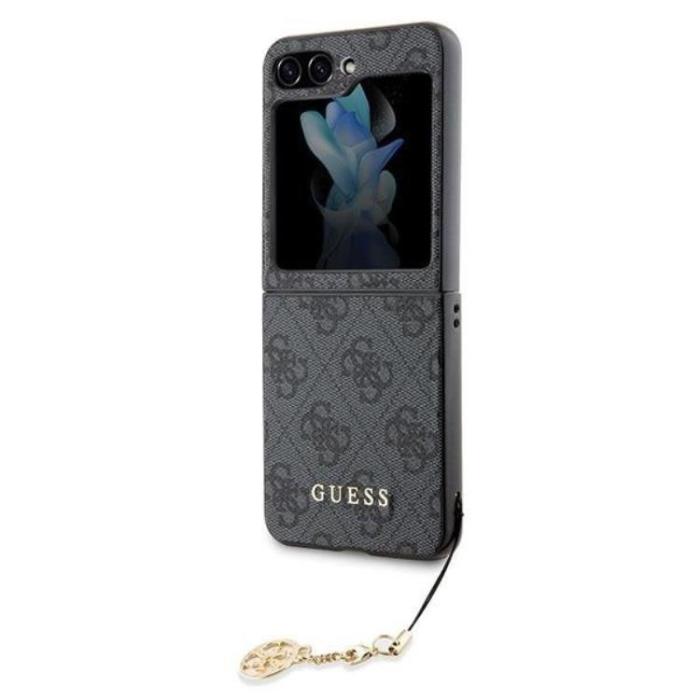 Guess - Guess Galaxy Z Flip 5 Mobilskal Charms Collection - Grå