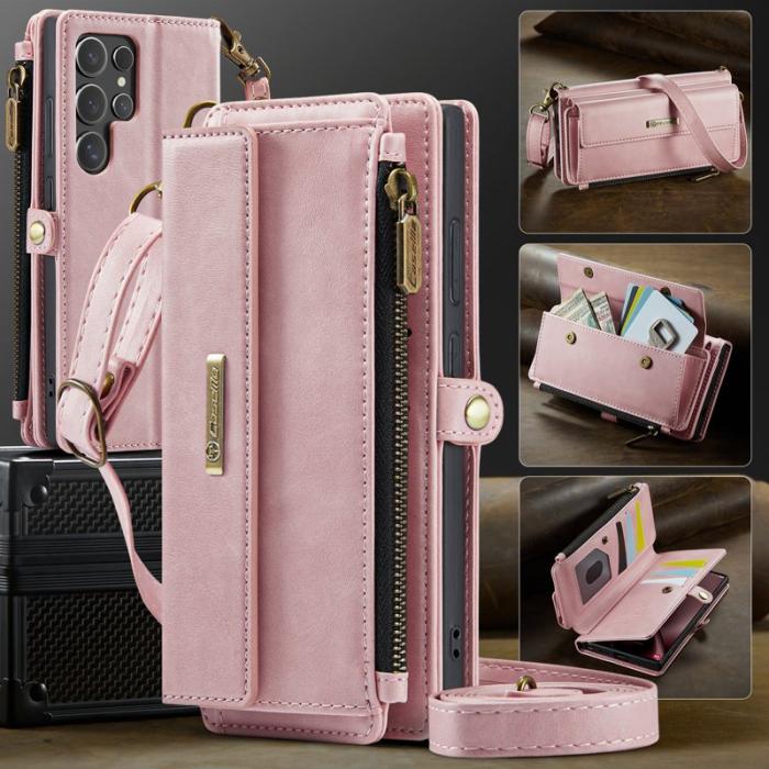 Caseme - CASEME C39 Mobilskal till Samsung Galaxy S25 Ultra RFID-Skydd Rosa