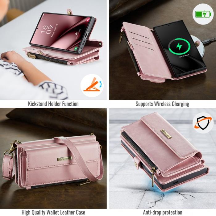 Caseme - CASEME C39 Mobilskal till Samsung Galaxy S25 Ultra RFID-Skydd Rosa