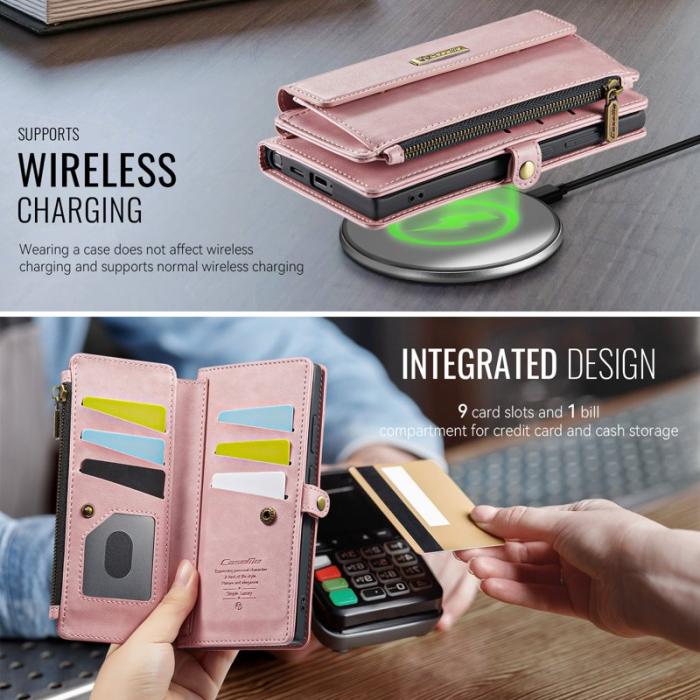 Caseme - CASEME C39 Mobilskal till Samsung Galaxy S25 Ultra RFID-Skydd Rosa