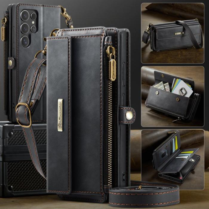 Caseme - CASEME C39 Mobilskal till Samsung Galaxy S25 Ultra RFID-Skydd Svart