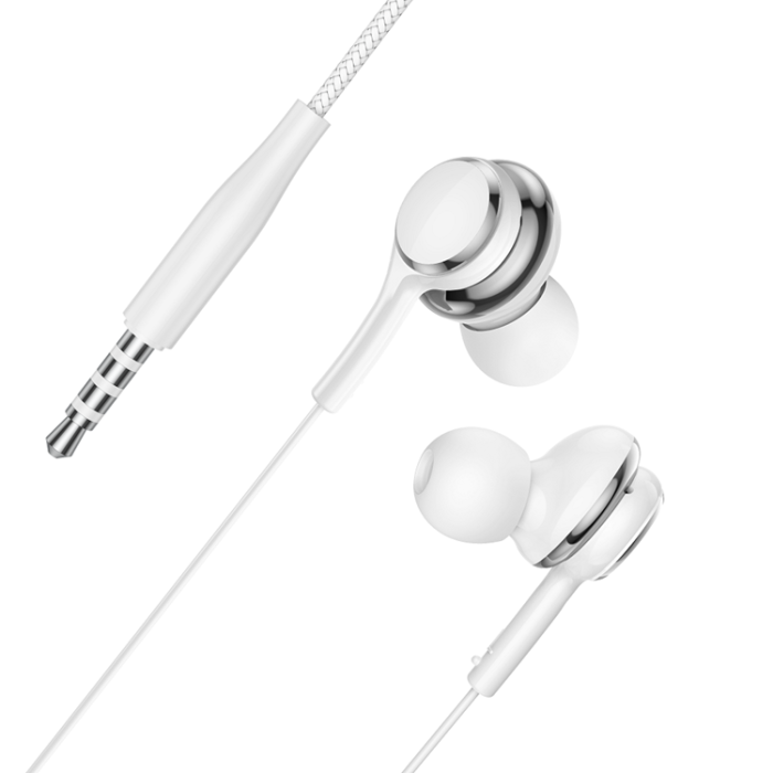 WIWU - WIWU Trådbundna Hörlurar Jack 3.5mm EB310 - Vit