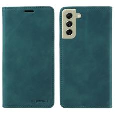 BETOPNICE - BETOPNICE 003 Samsung Galaxy S21 FE 5G Pl&aring;nboksfodral Konstl&auml;der - Gr&ouml;n
