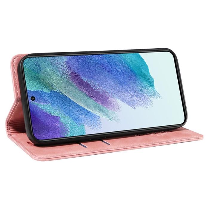 BETOPNICE - BETOPNICE 003 Samsung Galaxy S21 FE 5G Plånboksfodral Konstläder - Rosa