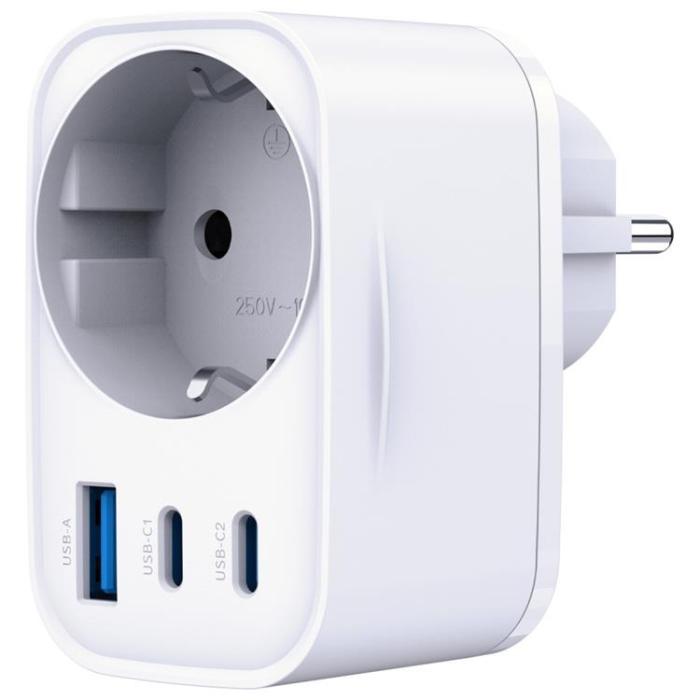 3MK - 3MK Snabbladdare 30W 1xUSB-A 2xUSB-C 1xSocket