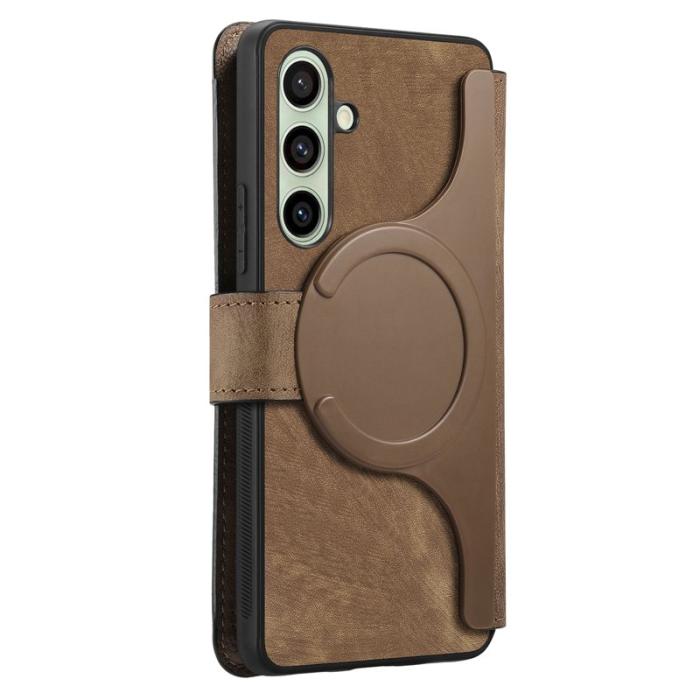 CASENEO - CASENEO Samsung Galaxy A56 5G Plånboksfodral Konstläder - Brun