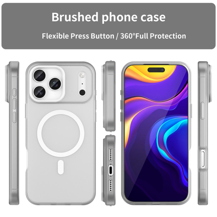 A-One Brand - iPhone 17 Pro Max Mobilskal MagSafe Slim Matte Translucent
