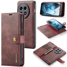 DG.MING - DG.MING OnePlus 13 Pl&aring;nboksfodral &Auml;kta L&auml;der Avtagbart - R&ouml;d
