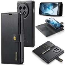 DG.MING - DG.MING OnePlus 13 Pl&aring;nboksfodral &Auml;kta L&auml;der Avtagbart - Svart