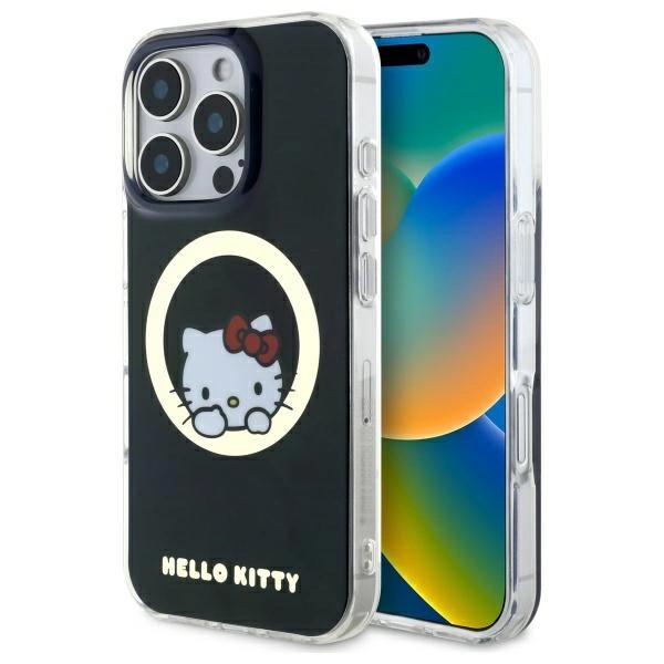 Hello Kitty iPhone 16 Pro Max Mobilskal MagSafe IML Sweet Kitty - Svart | 2353 | AlltMobil
