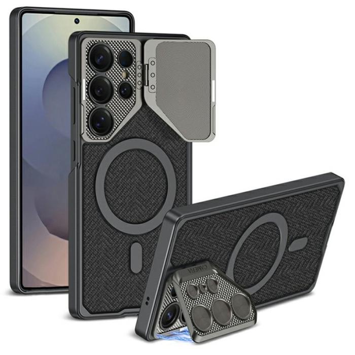 GKK - GKK Samsung Galaxy S25 Ultra Fodral KonstLäder - Svart