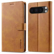 LC.imeeke - LC.IMEEKE Google Pixel 9 Pro Pl&aring;nboksfodral Shockproof Konstl&auml;der - Gul