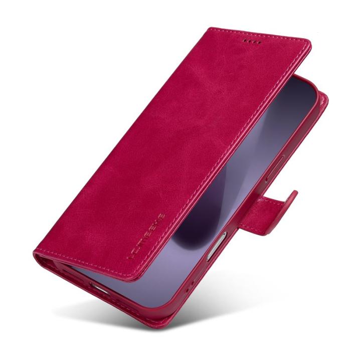 LC.imeeke - LC.IMEEKE iPhone 17 Pro Max Plånboksfodral Konstläder - Rosa