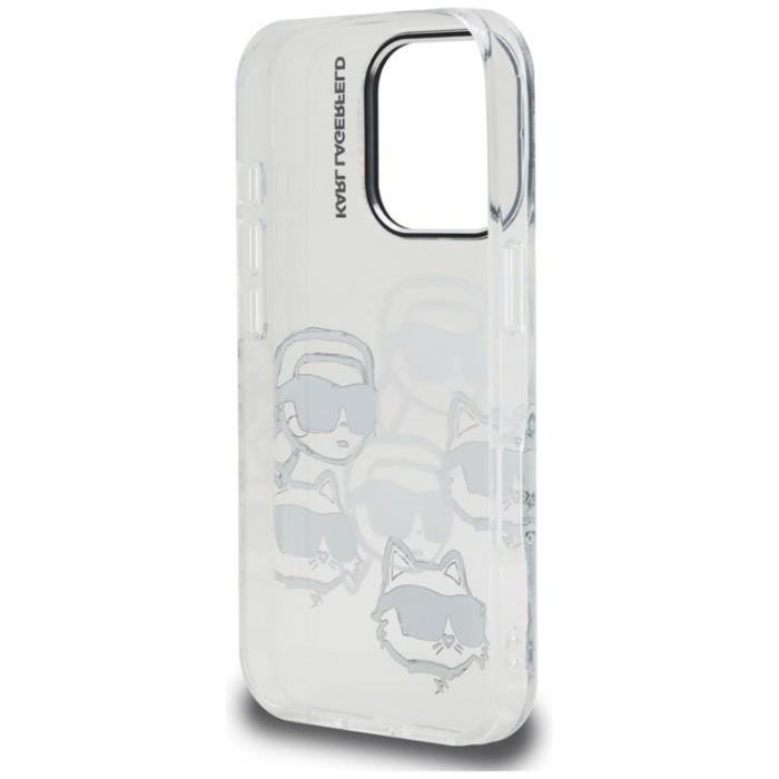 KARL LAGERFELD - Karl Lagerfeld iPhone 16 Pro Mobilskal IML Multi K&C Head - Transparent
