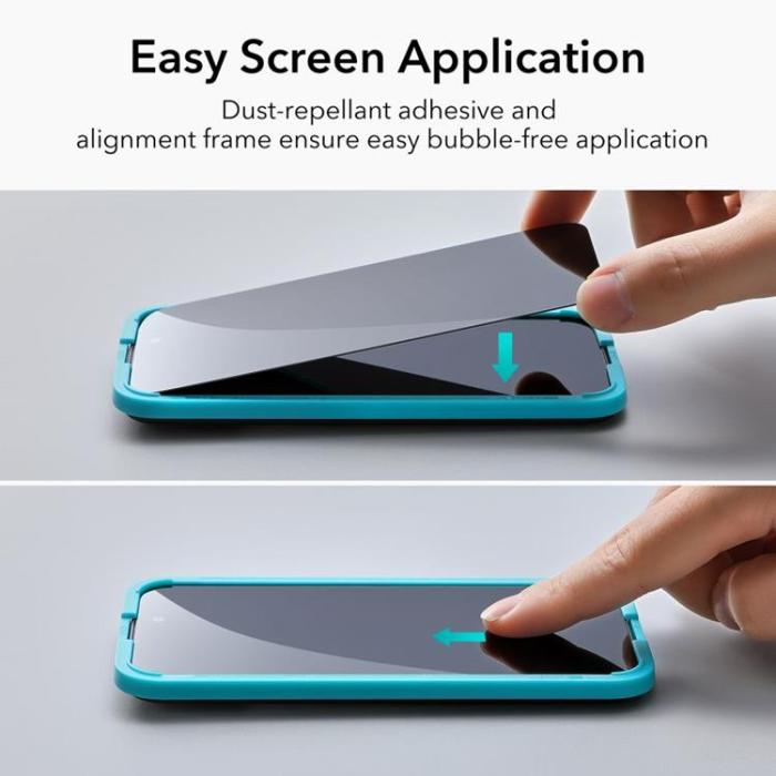 ESR - ESR iPhone 15 Plus Härdat Glas Skärmskydd Privacy