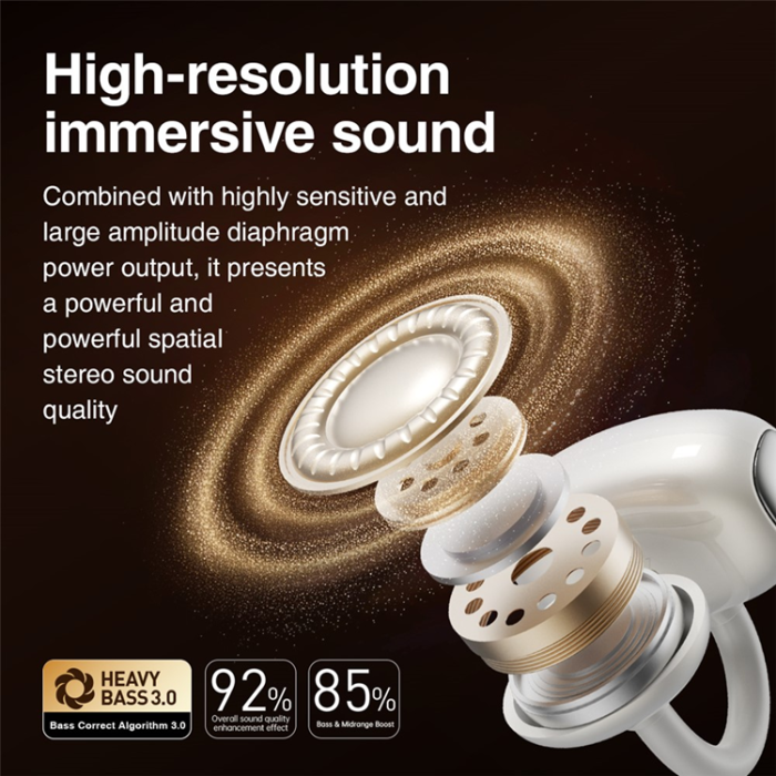 HILEO - HILEO Trådlösa Hörlurar Bluetooth In-ear ENC Stereo Hi85