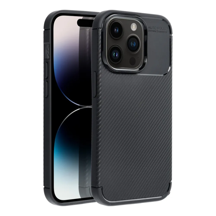 OEM - iPhone 16 Pro Max Mobilskal Carbon Premium - Svart