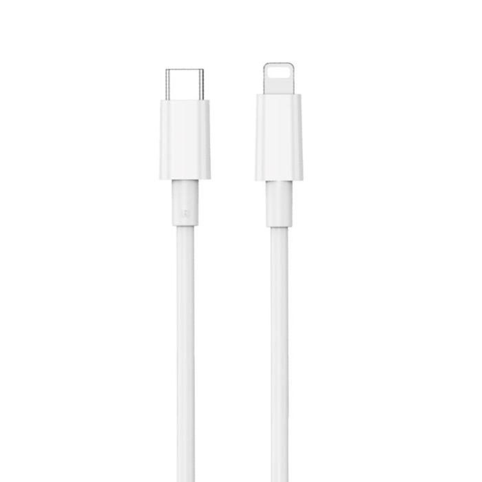 WIWU - WIWU USB-C Till Lightning 30W 1.2m Kabel C008 - Vit