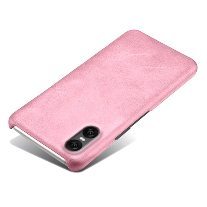 A-One Brand - Sony Xperia 10 VII Mobilskal Calfskin Texture PU-Läder - Roséguld