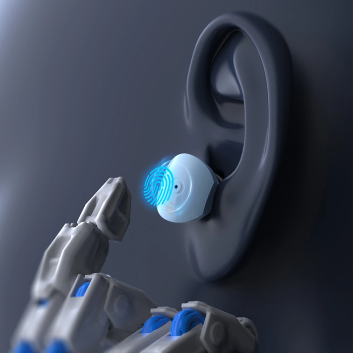 Choetech - Choetech In-ear Trådlösa Hörlurar TWS LightAura VocalSound - Blå