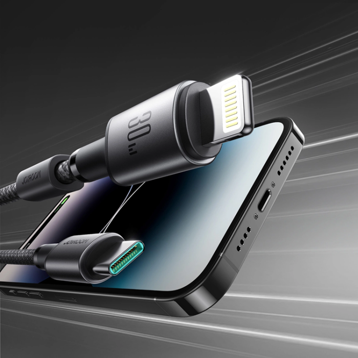Joyroom - Joyroom S-A50 3A USB-C - Lightning Kabel 60W 1.2m - Grå