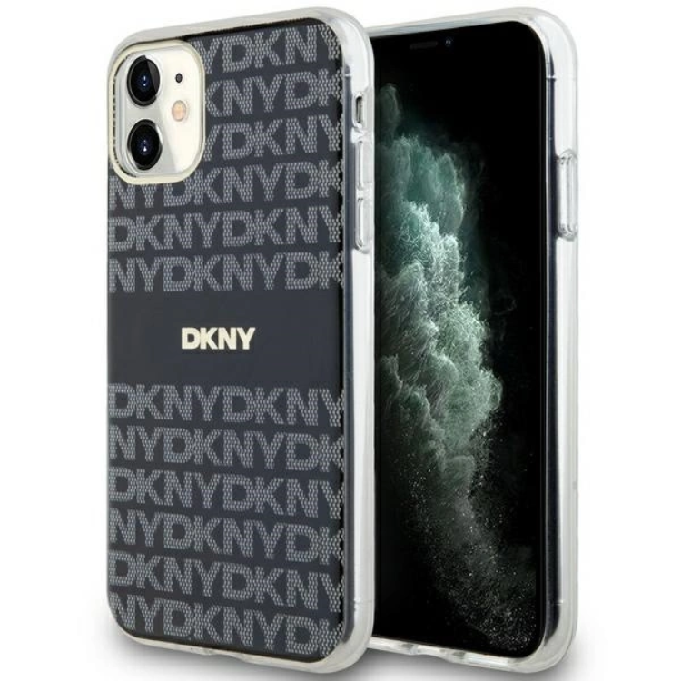 DKNY Mobilskal till iPhone 11/XR Magsafe IML Mono & Stripe - Svart | 2353 | AlltMobil