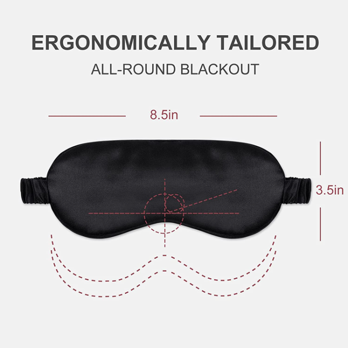 OEM - Bekväm Silky Sovmask/Ögonmask - Lila