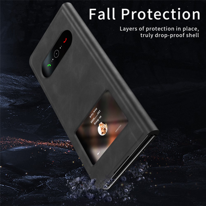 A-One Brand - Galaxy Z Fold 6 Mobilskal View Window - Svart