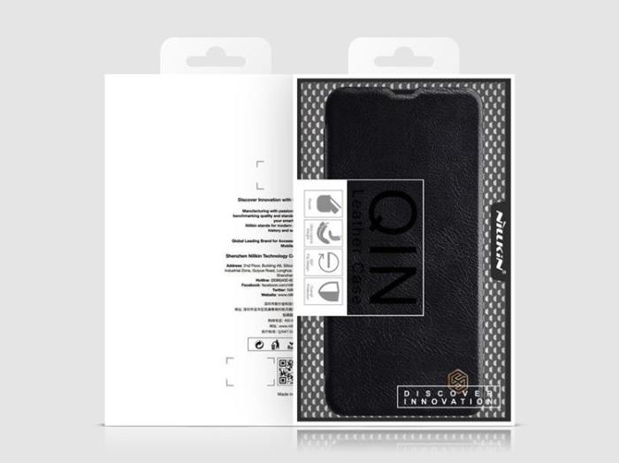 UTGATT1 - Nillkin Qin Läder Fodral Samsung Galaxy M51 5G - Svart