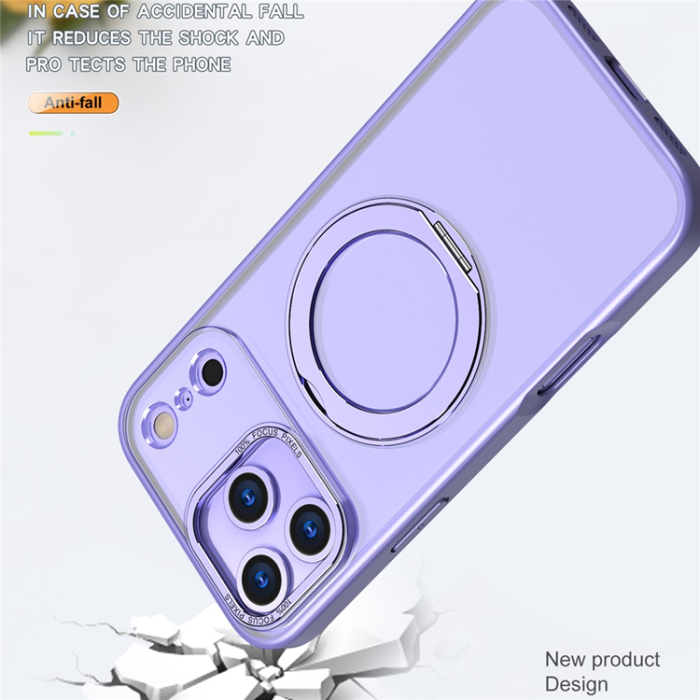 A-One Brand - iPhone 17 Pro Max Mobilskal MagSafe Kickstand - Ljuslila