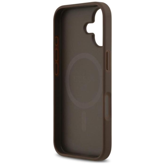 Guess - Guess iPhone 17 Mobilskal MagSafe 4G Circle Classic Logo - Brun