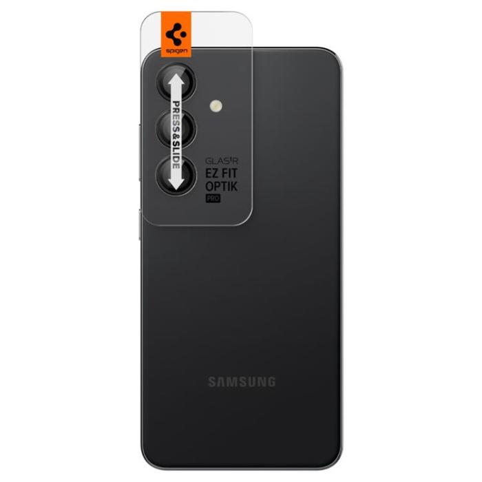 Spigen - [2-Pack] Spigen Galaxy S23 FE Kameralinsskydd Härdat glas EZ-Fit