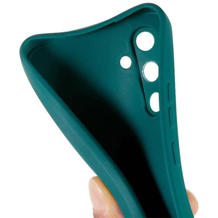 A-One Brand - Galaxy A54 5G Mobilskal Straight Edge Design TPU - Mörkgrön