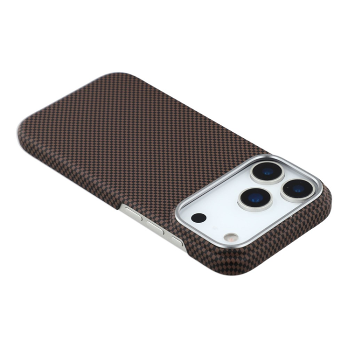 A-One Brand - iPhone 17 Pro Max Mobilskal MagSafe Carbon Fiber - Gilded