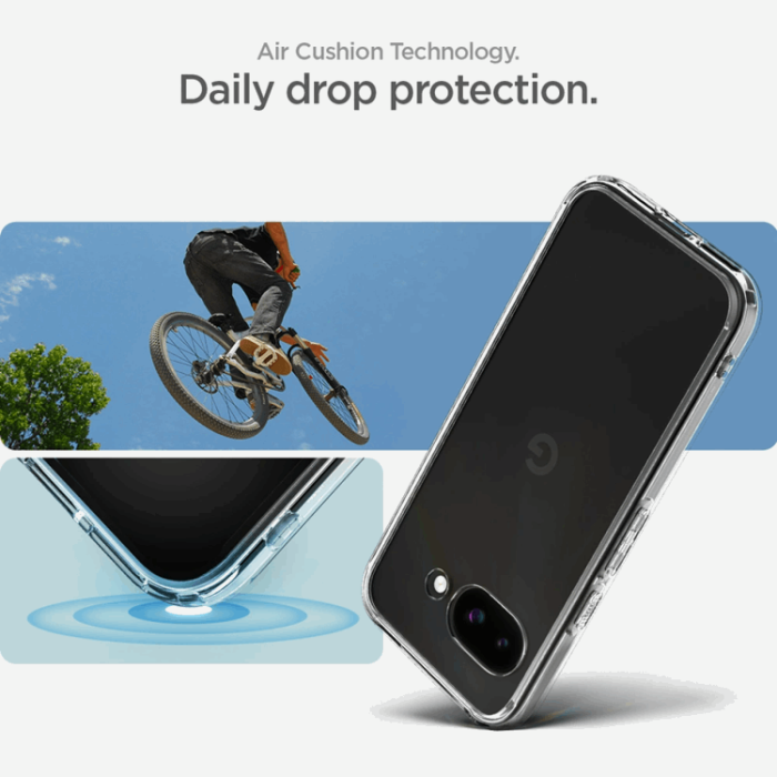Spigen - Spigen Google Pixel 9a Mobilskal Ultra Hybrid - Crystal Clear