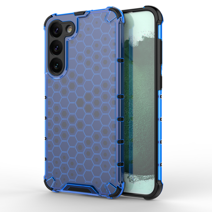 OEM - Galaxy S23 Plus Skal Honeycomb Armored Hybrid - Blå