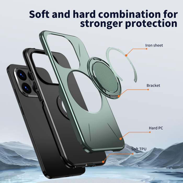 A-One Brand - Xiaomi 15T Mobilskal Magsafe Rotating Kickstand TPU + PC