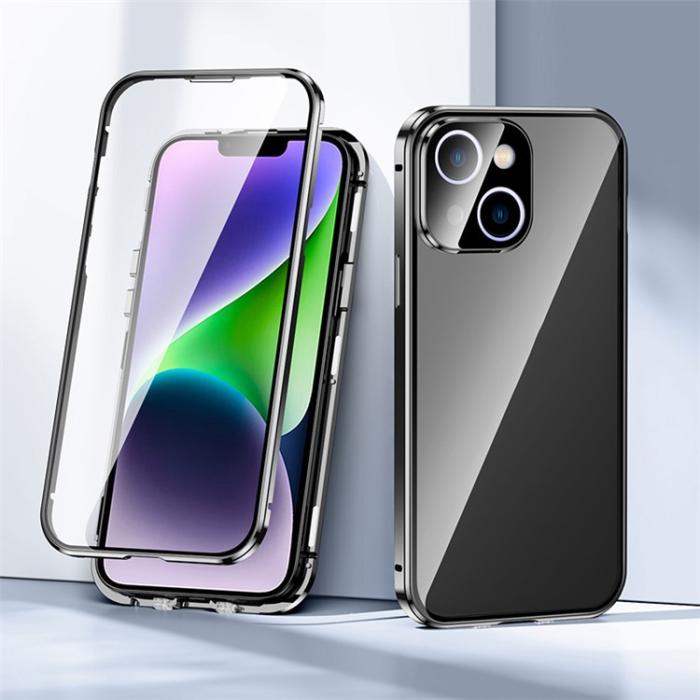 A-One Brand - iPhone 14 Plus Skal Metall Magnetic - Svart