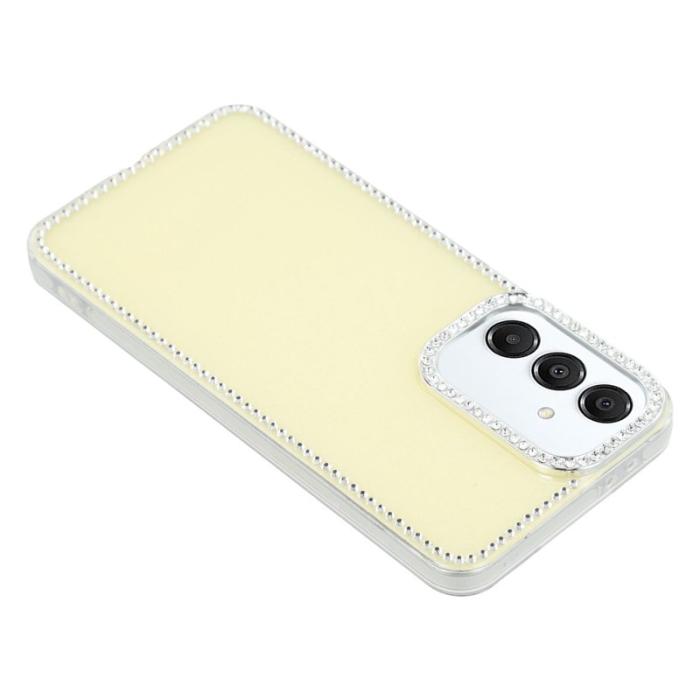 OEM - Rhinestone Samsung Galaxy S26 Skal TPU + PC - Glitter Ljusgul