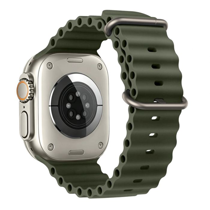 Tech-Protect - Tech-Protect Armband För Apple Watch (44/45/46/49mm) Icon Pro - Militray Grön