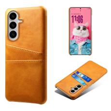 OEM - Mobilskal till Samsung Galaxy S26 / S26 Pro PU L&auml;der + H&aring;rd PC - Orange
