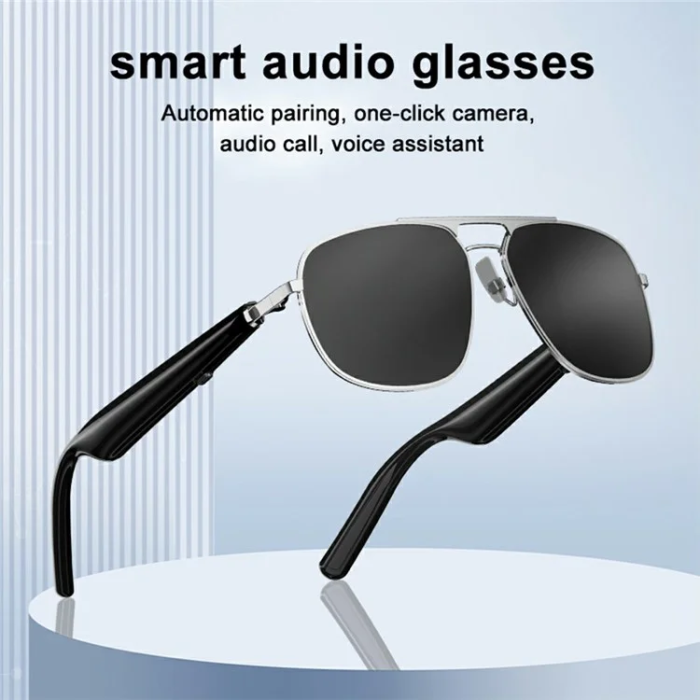 OEM - Polariserade Smarta Glasögon Bluetooth G01-01 - Vit
