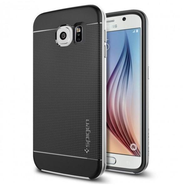 SPIGEN Neo Hybrid Skal till Samsung Galaxy S6 Edge - Silver | 2353 | AlltMobil