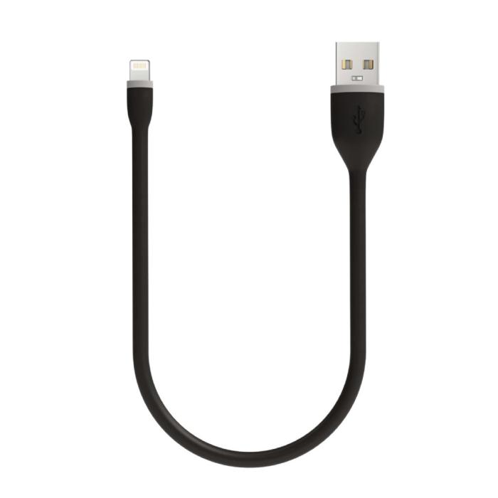 UTGATT4 - Satechi Flexibel Lightning-kabel 15 cm - Svart