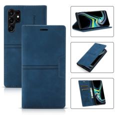 OEM - Samsung Galaxy S26 Ultra Pl&aring;nboksfodral Magnetisk St&auml;ngning Konstl&auml;der - Bl&aring;