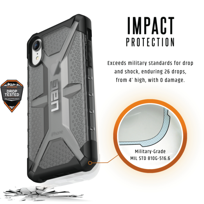 UTGATT5 - UAG Plasma Cover till iPhone XR - Ash