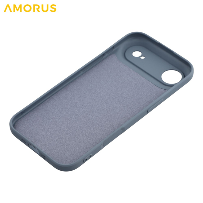 Amorus - AMORUS iPhone Air Mobilskal Precise Cutouts TPU Fiber - Grå