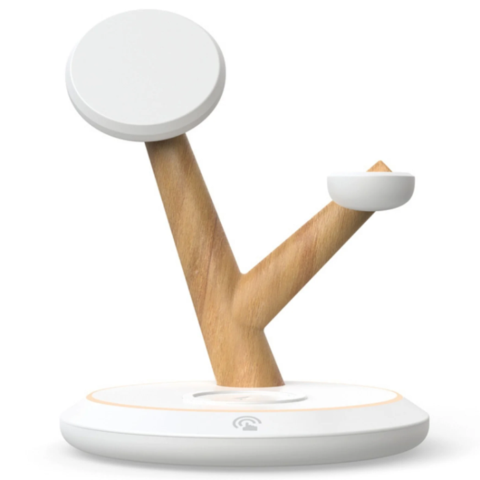A-One Brand - 3-in-1 Trådlös Laddare Magsafe - Vit